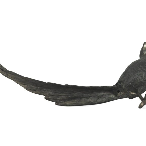 BIRD Cast Metal PHEASANT With Long Tail 14.5" Vintage - Picture 9 of 11
